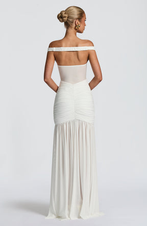 Alaia Maxi Dress - Ivory L.F