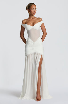 Alaia Maxi Dress - Ivory L.F