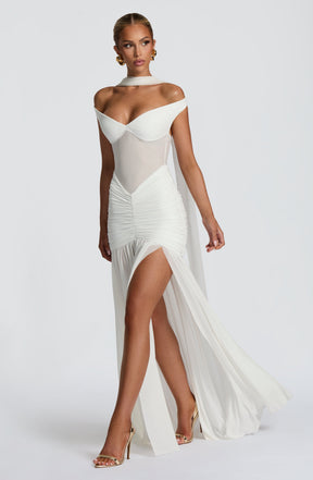 Alaia Maxi Dress - Ivory L.F