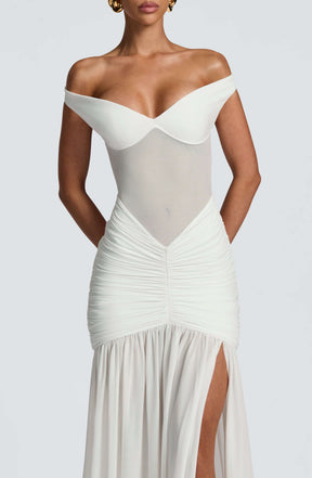 Alaia Maxi Dress - Ivory L.F