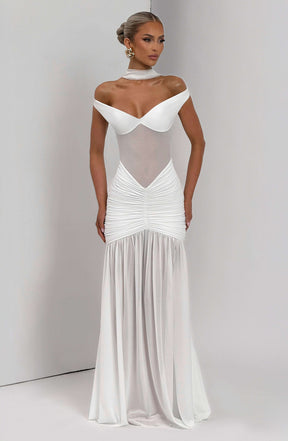 Alaia Maxi Dress - Ivory L.F