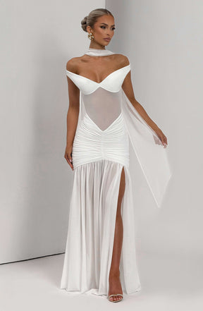 Alaia Maxi Dress - Ivory L.F