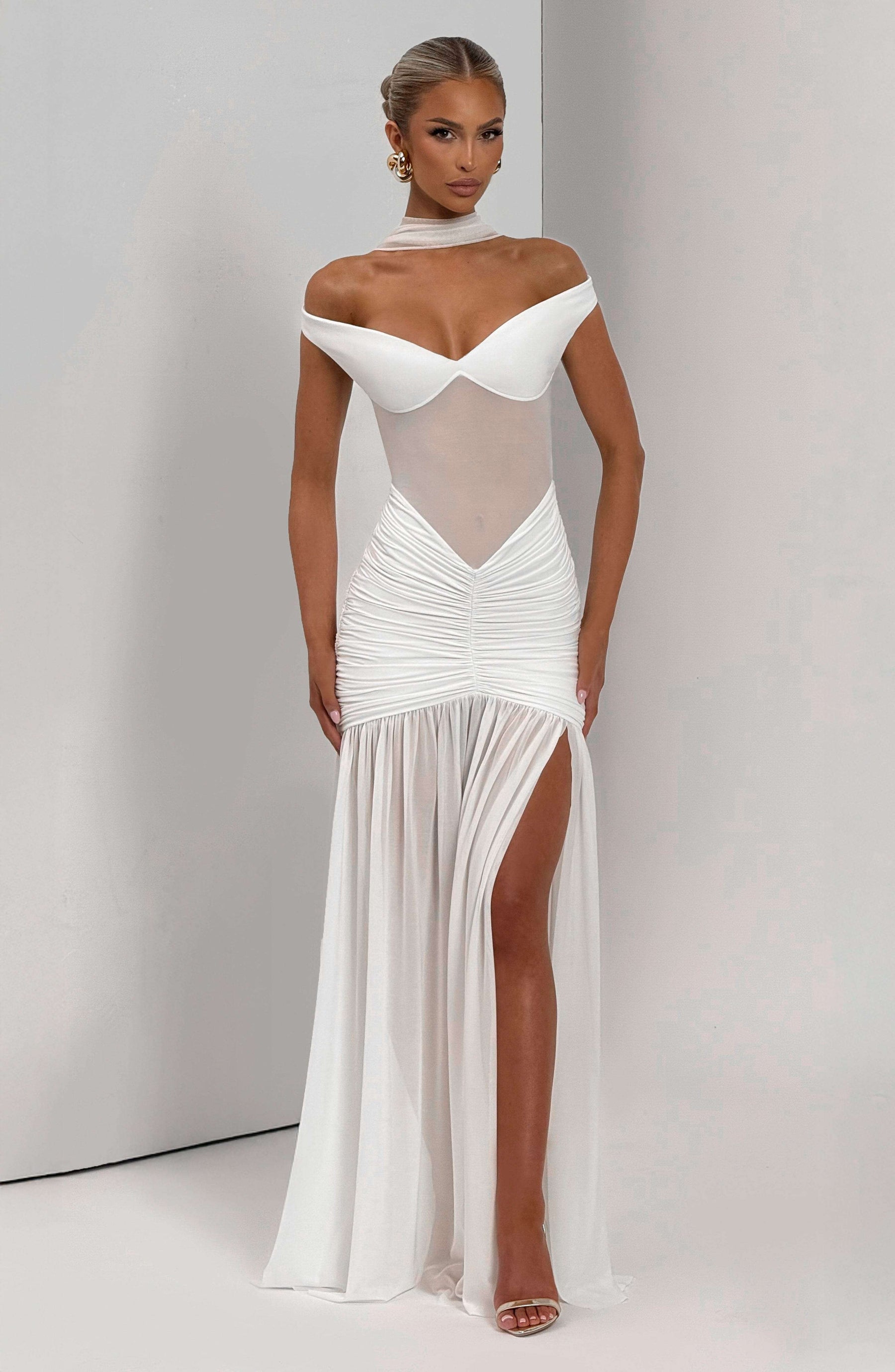 Alaia Maxi Dress - Ivory L.F