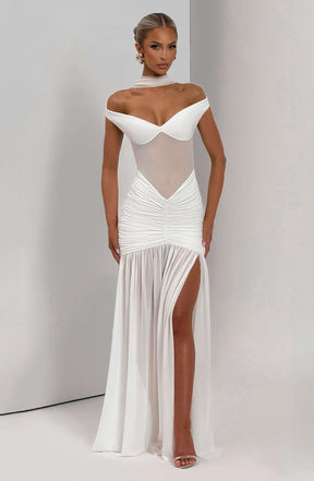 Alaia Maxi Dress - Ivory L.F