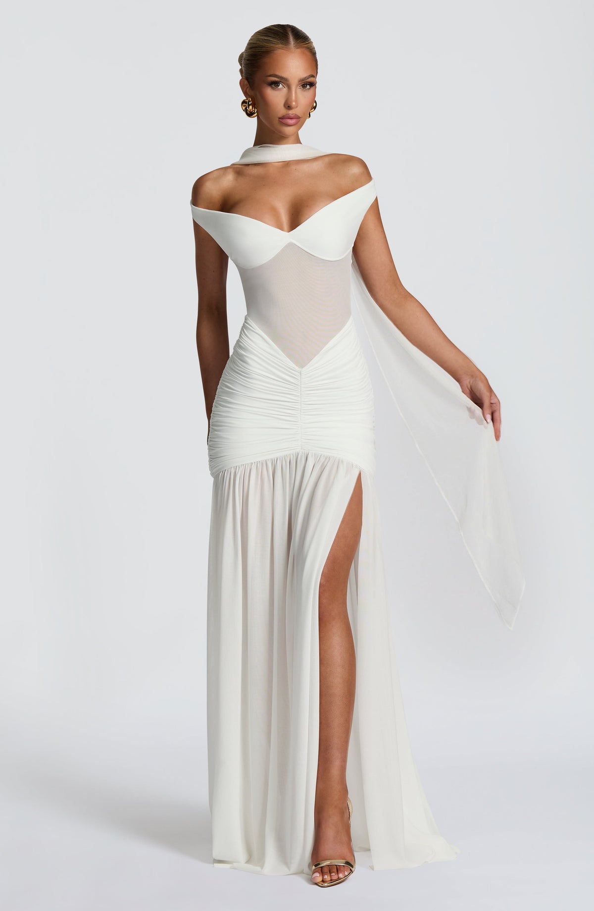 Alaia Maxi Dress - Ivory L.F