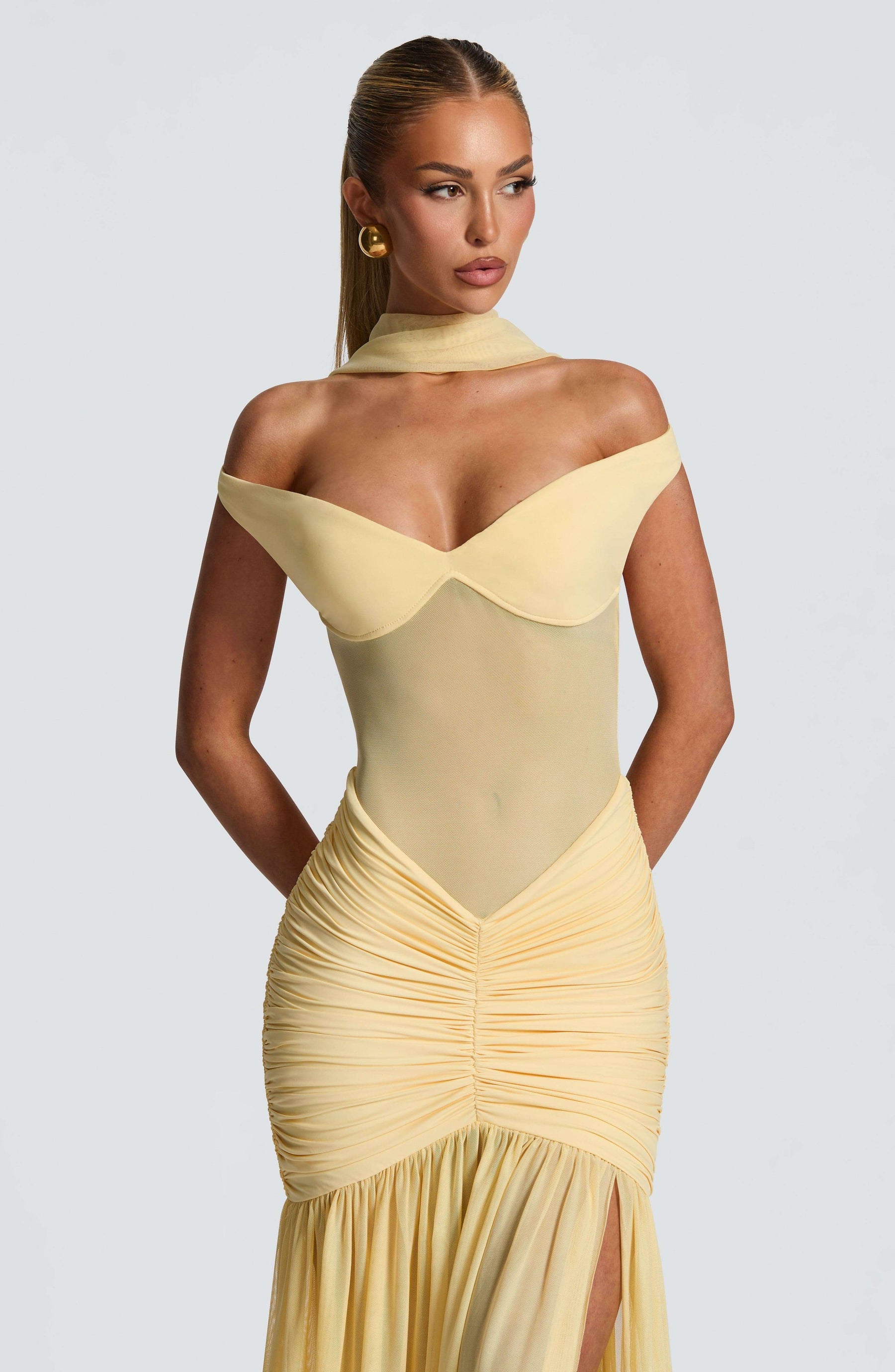 Alaia Maxi Dress - Lemon L.F