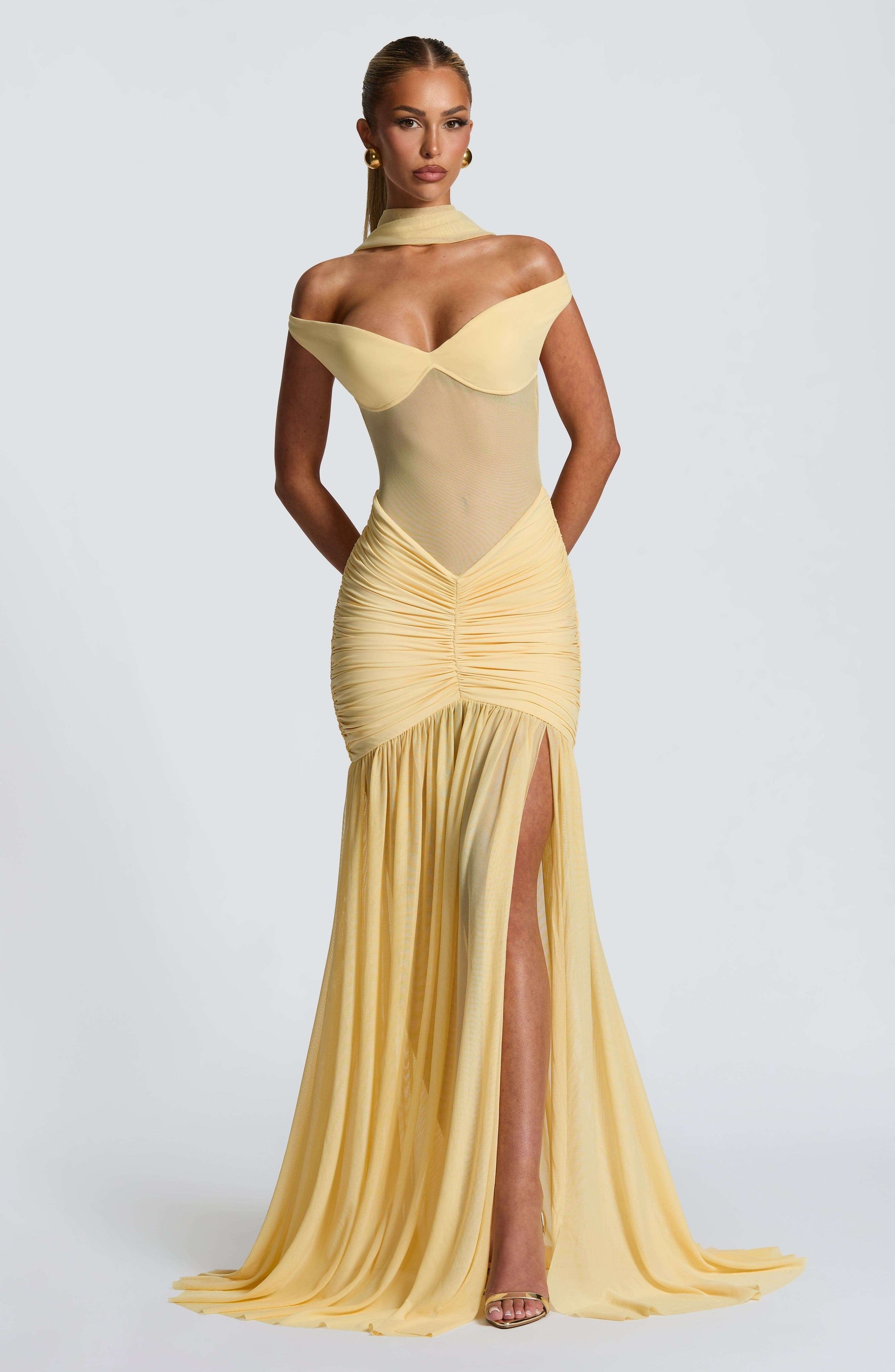 Alaia Maxi Dress - Lemon L.F