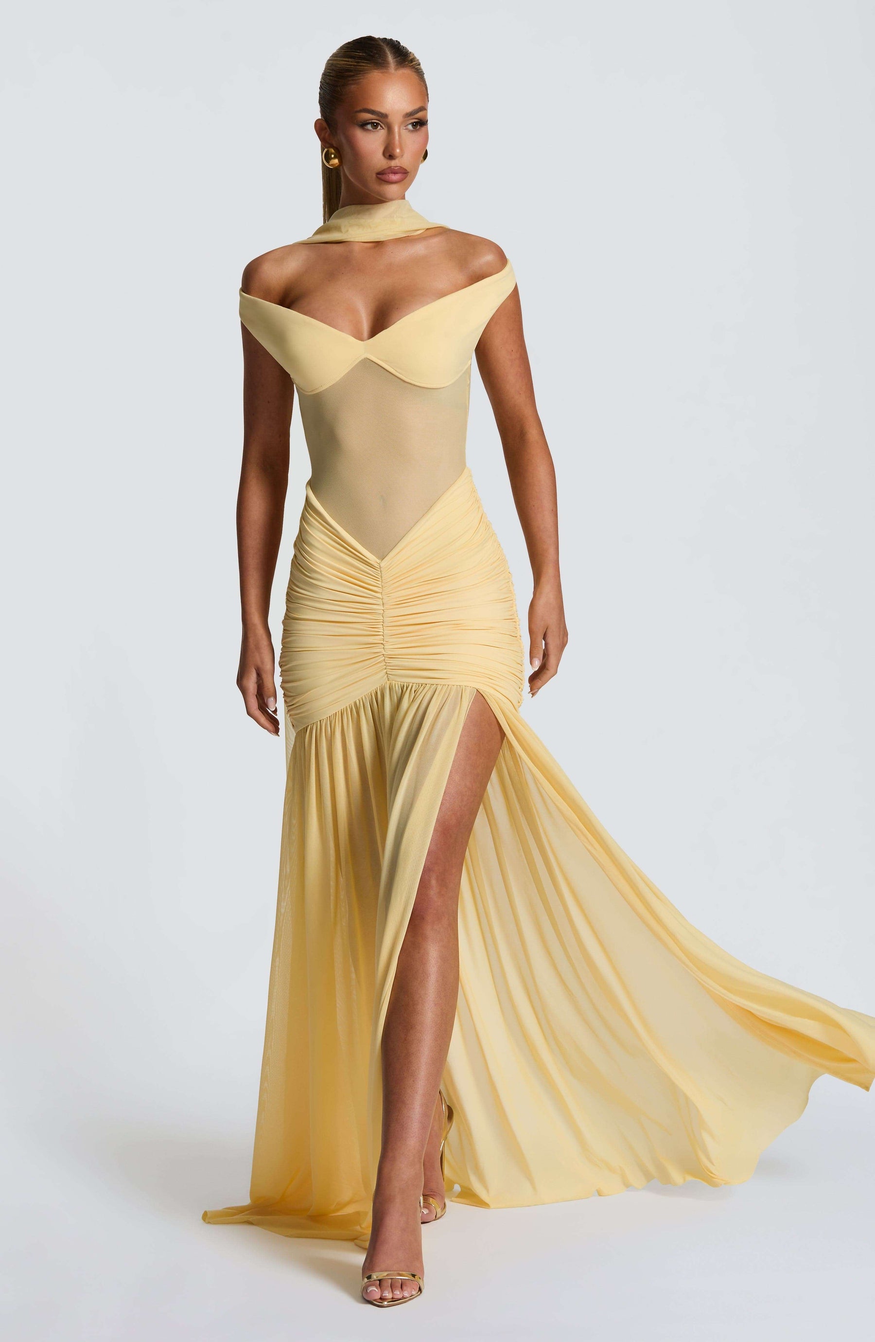 Alaia Maxi Dress - Lemon L.F