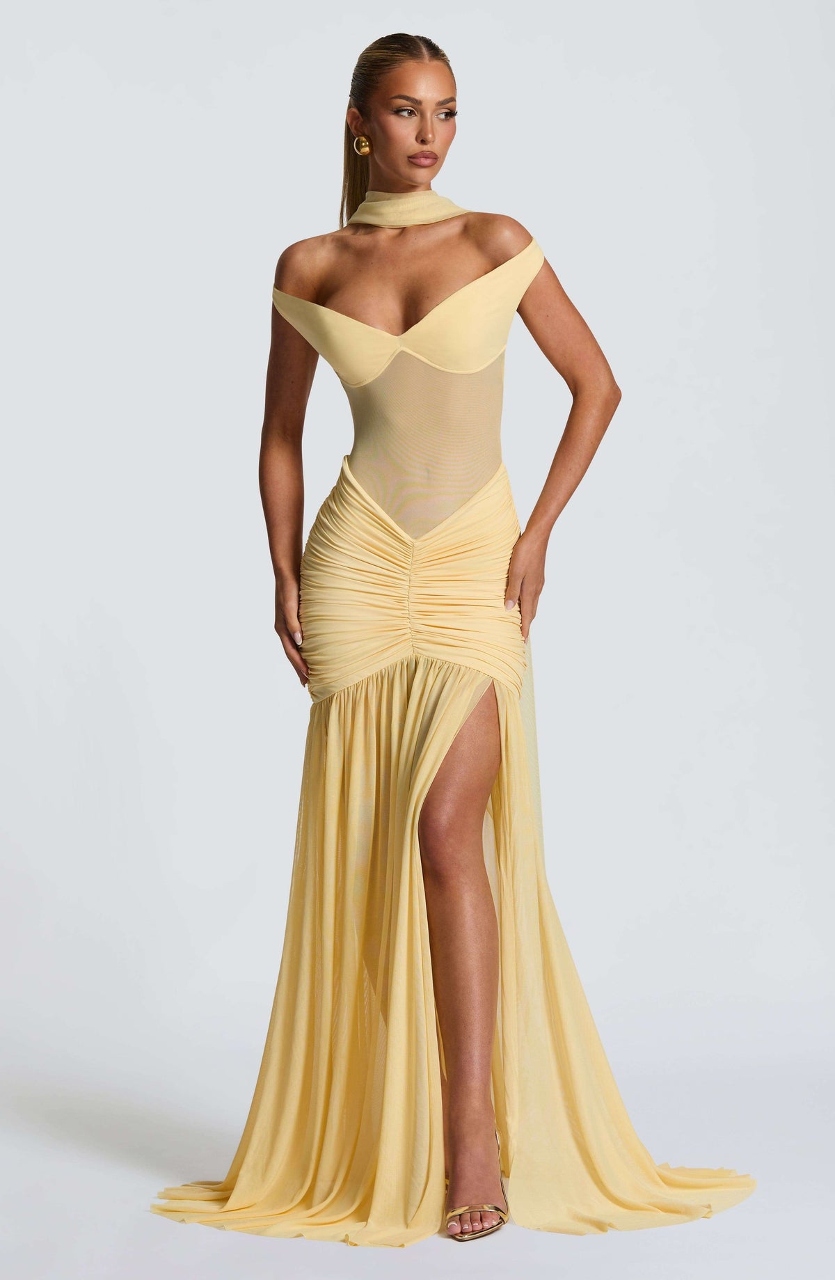Alaia Maxi Dress - Lemon L.F