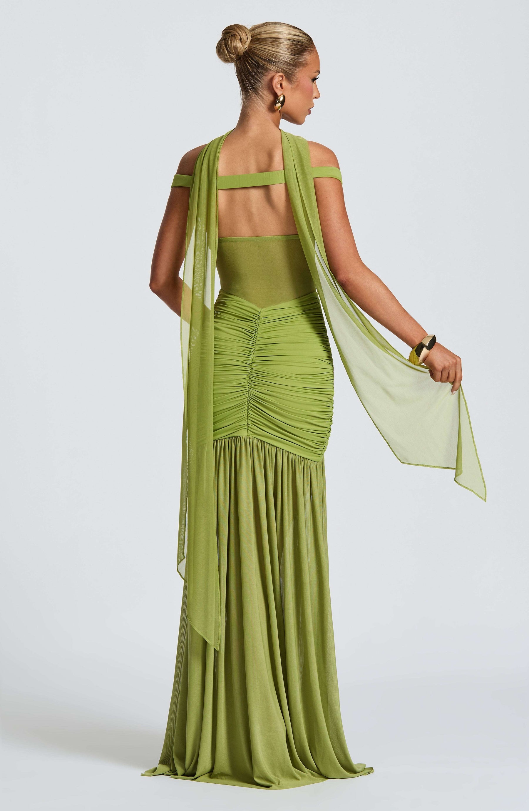 Alaia Maxi Dress - Olive L.F