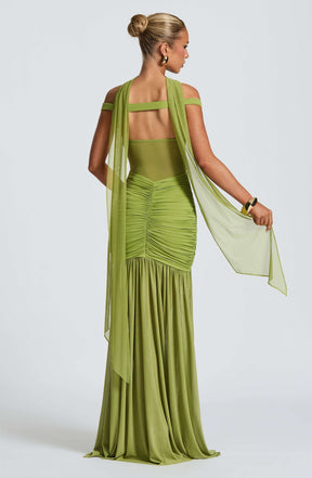 Alaia Maxi Dress - Olive L.F