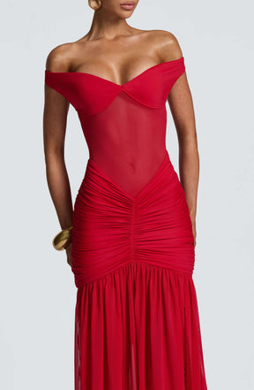 Alaia Maxi Dress - Red L.F