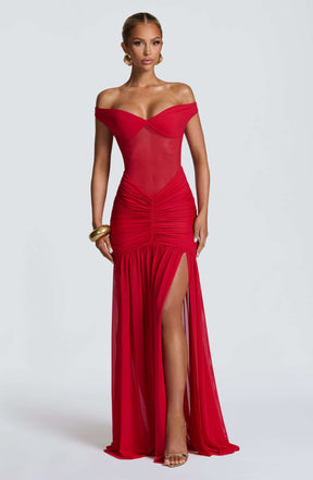 Alaia Maxi Dress - Red L.F