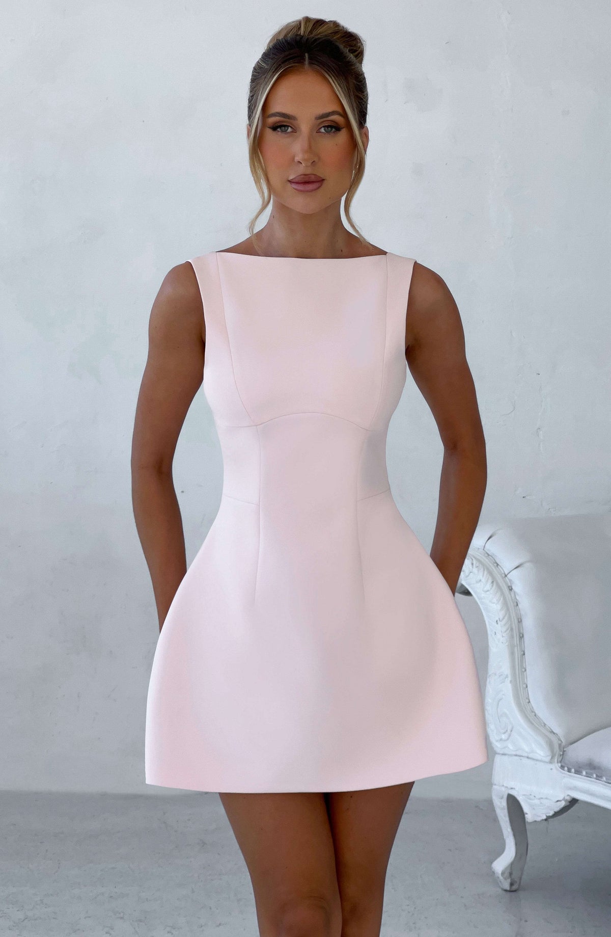 Alana Mini Dress - Blush R.F