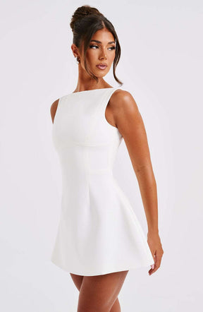Alana Mini Dress - Ivory R.F