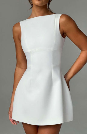 Alana Mini Dress - Ivory R.F
