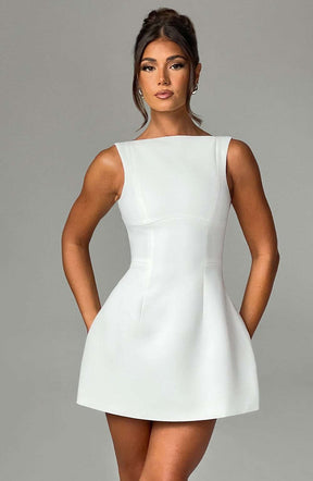 Alana Mini Dress - Ivory R.F