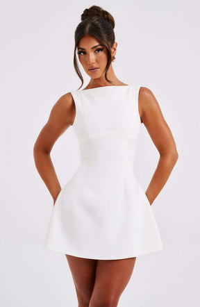 Alana Mini Dress - Ivory R.F