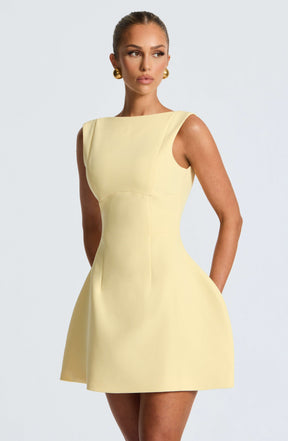 Alana Mini Dress - Lemon R.F
