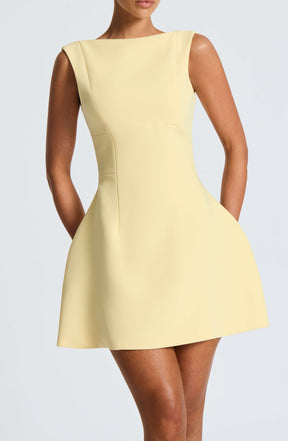 Alana Mini Dress - Lemon R.F