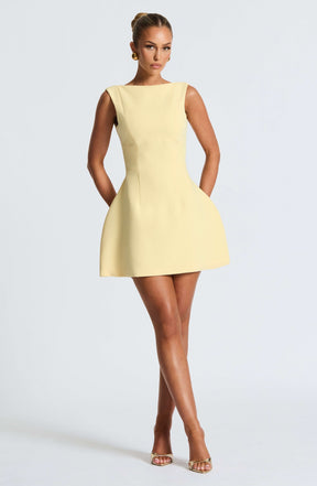 Alana Mini Dress - Lemon R.F