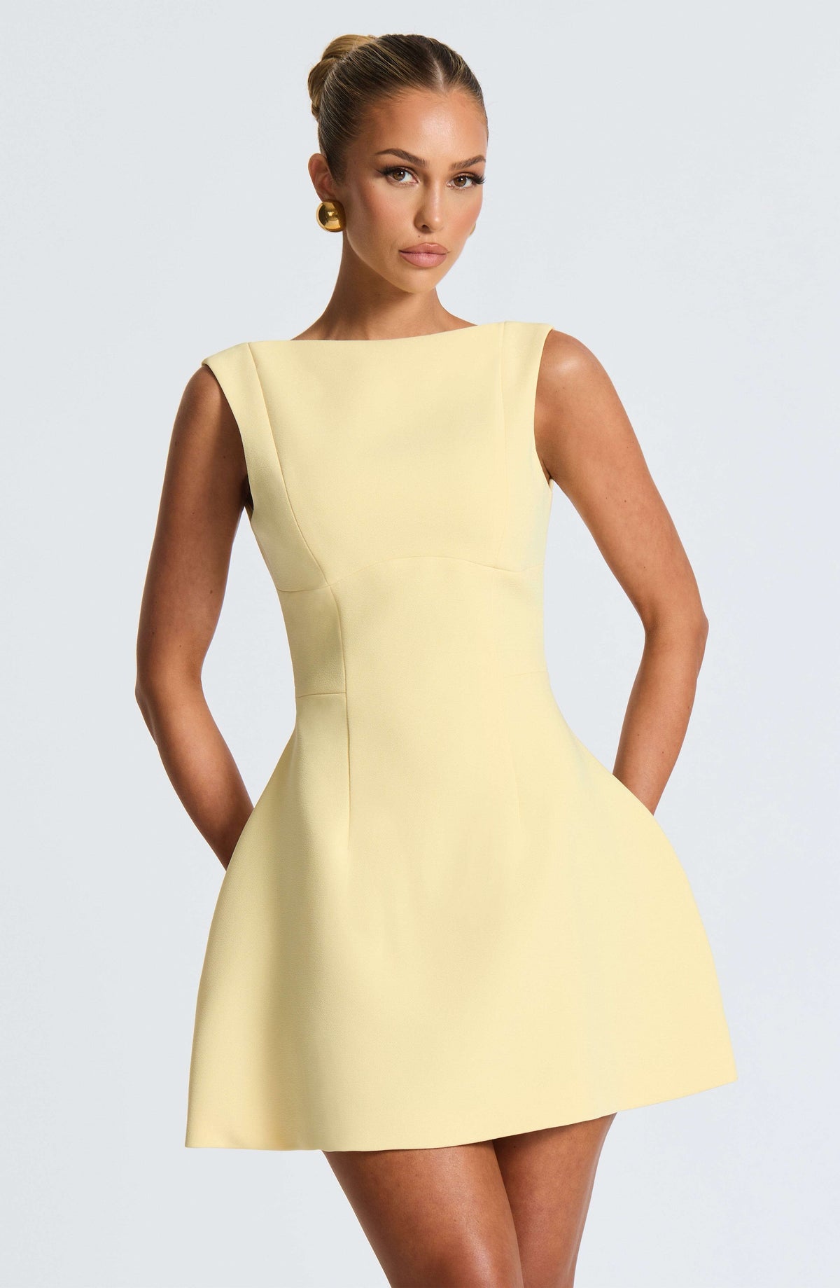 Alana Mini Dress - Lemon R.F