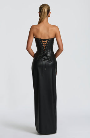 Alba Maxi Dress - Black M.T