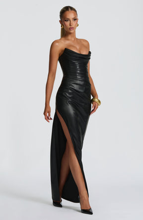 Alba Maxi Dress - Black M.T