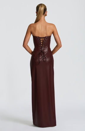 Alba Maxi Dress - Burgundy M.T