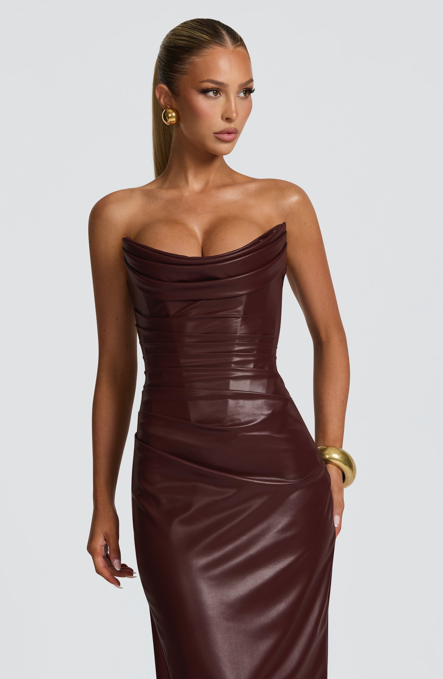 Alba Maxi Dress - Burgundy M.T