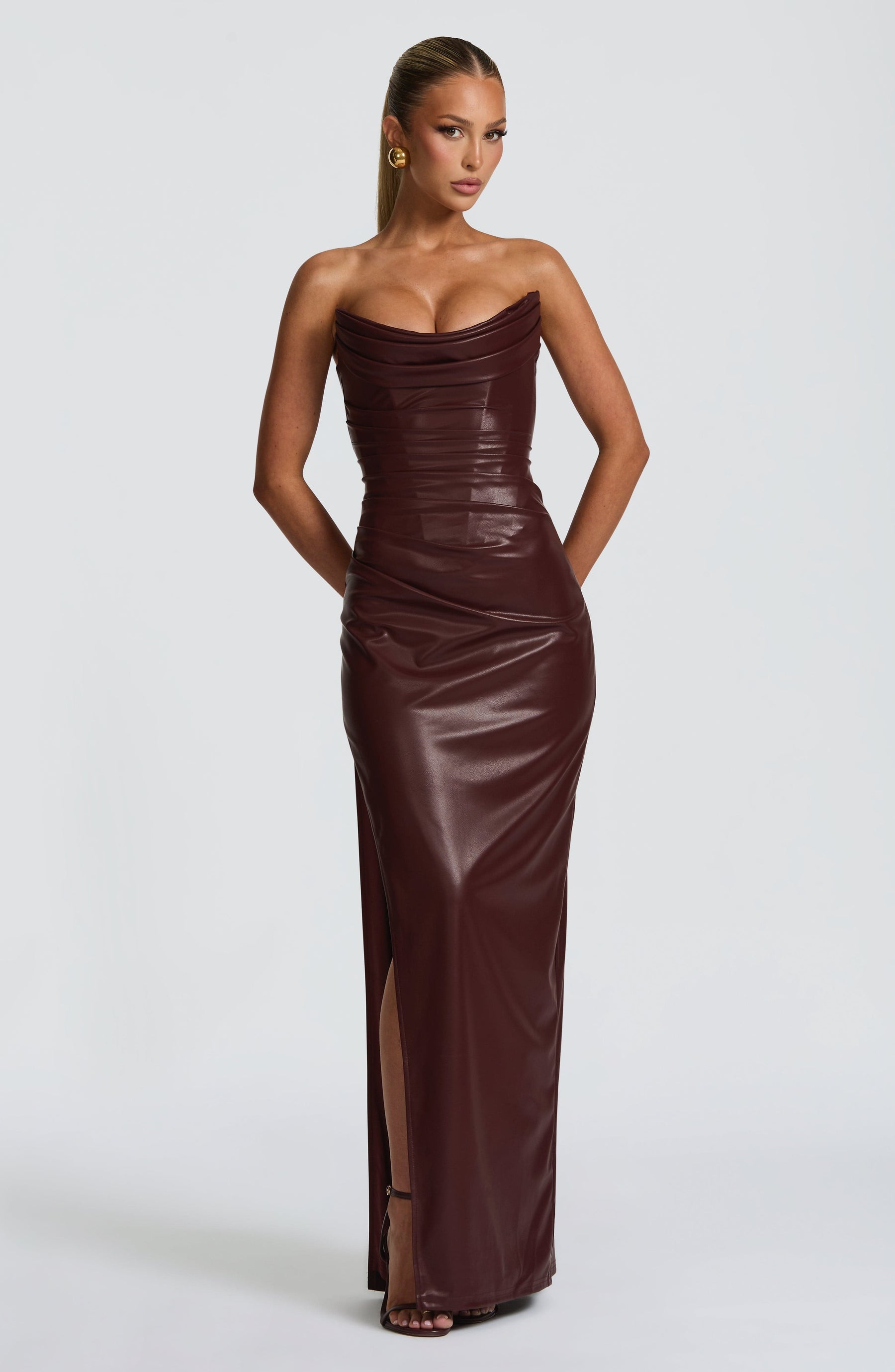 Alba Maxi Dress - Burgundy M.T