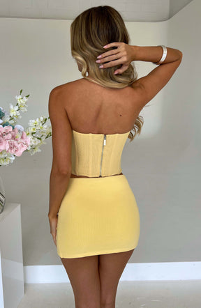 Alina Mini Skirt - Lemon M.T