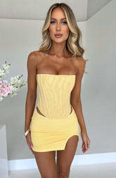 Alina Mini Skirt - Lemon M.T