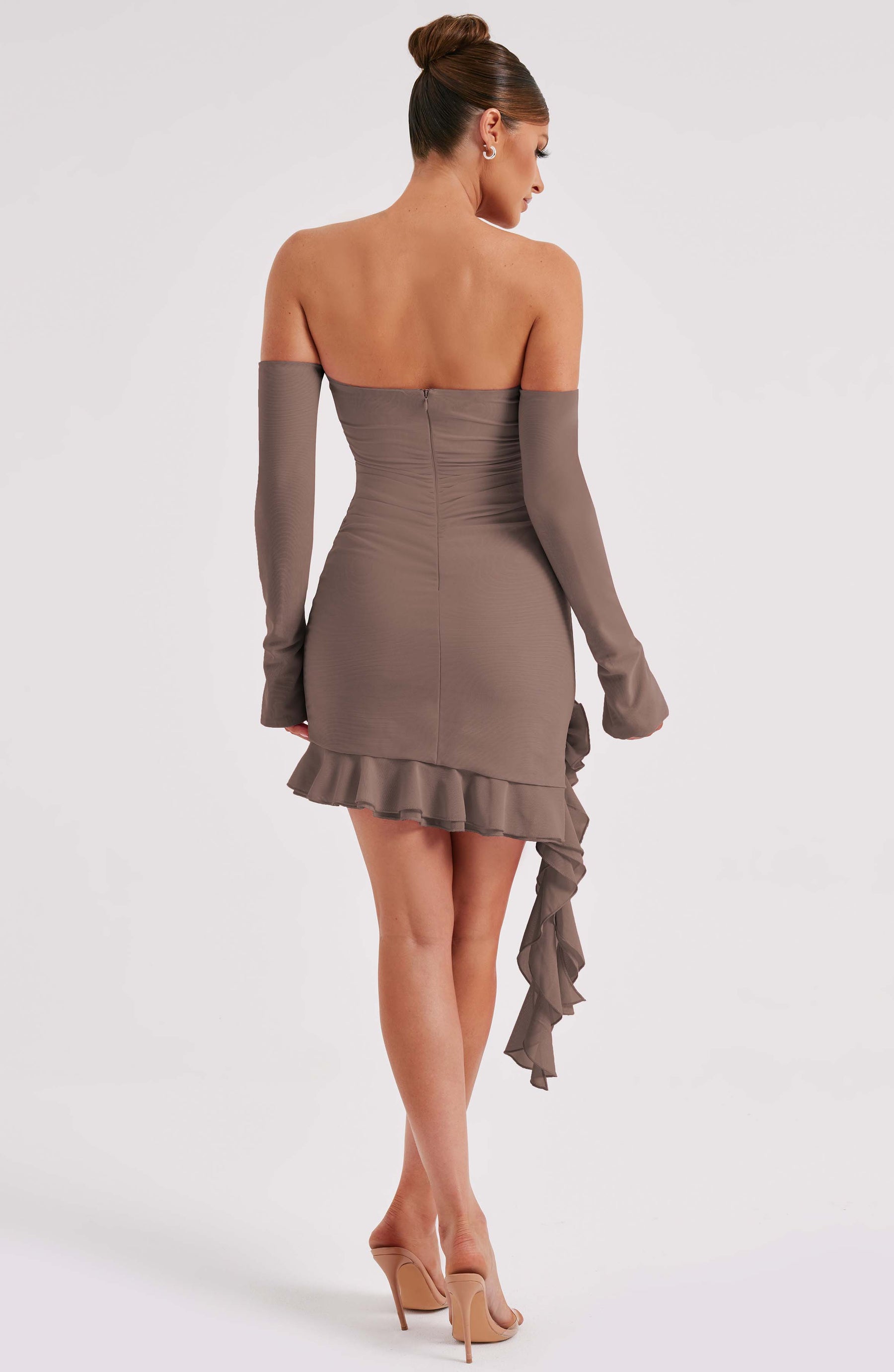 Alix Mini Dress - Chocolate J.F