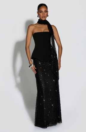 Allaire Maxi Skirt - Black R.F