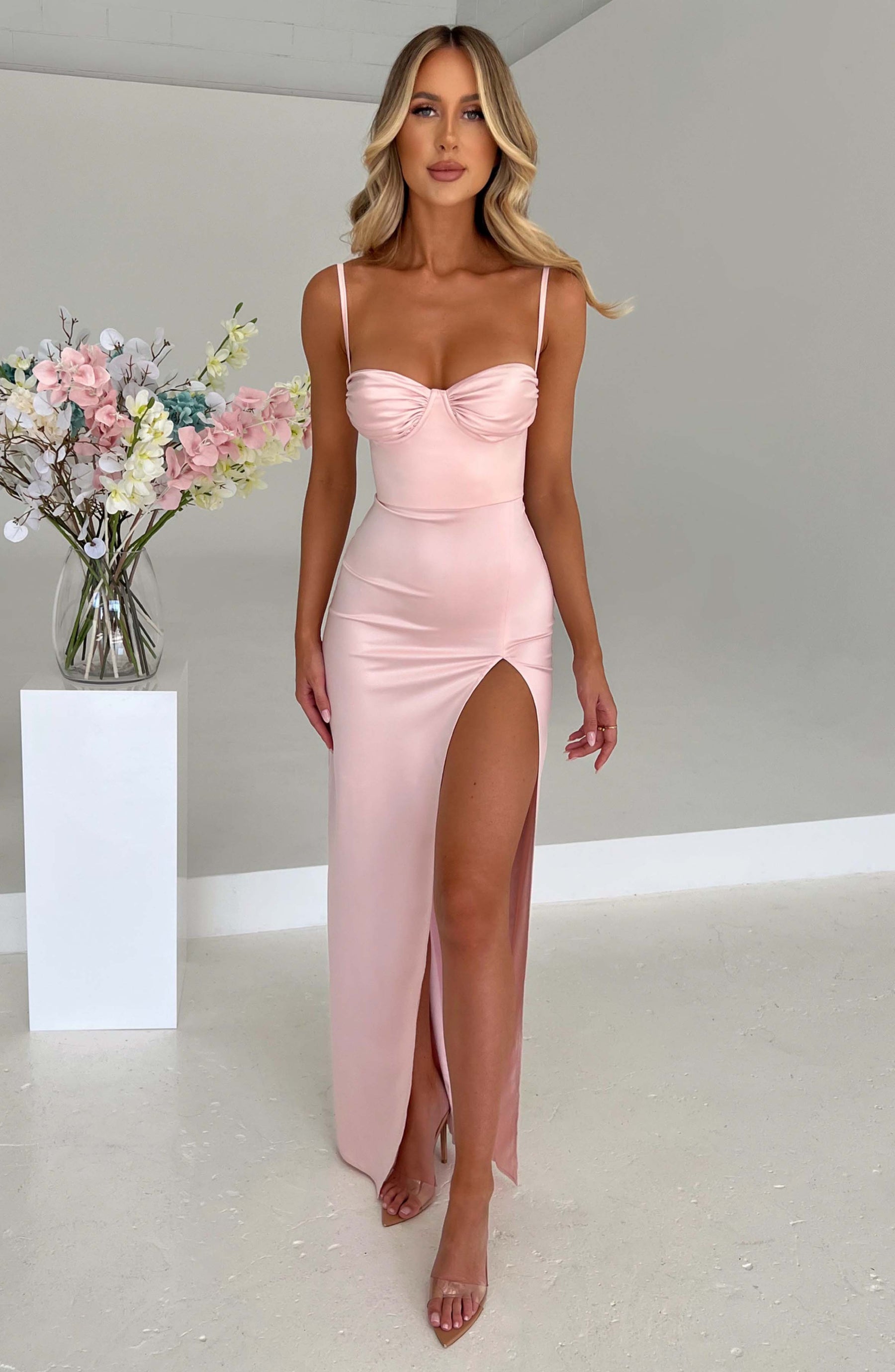 Alora Maxi Dress - Blush C.F
