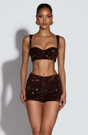Amadi Shorts - Plum Brown Ryvelle