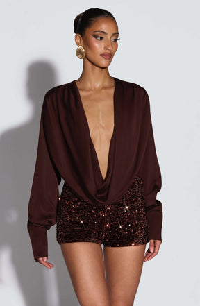 Amadi Shorts - Plum Brown Ryvelle