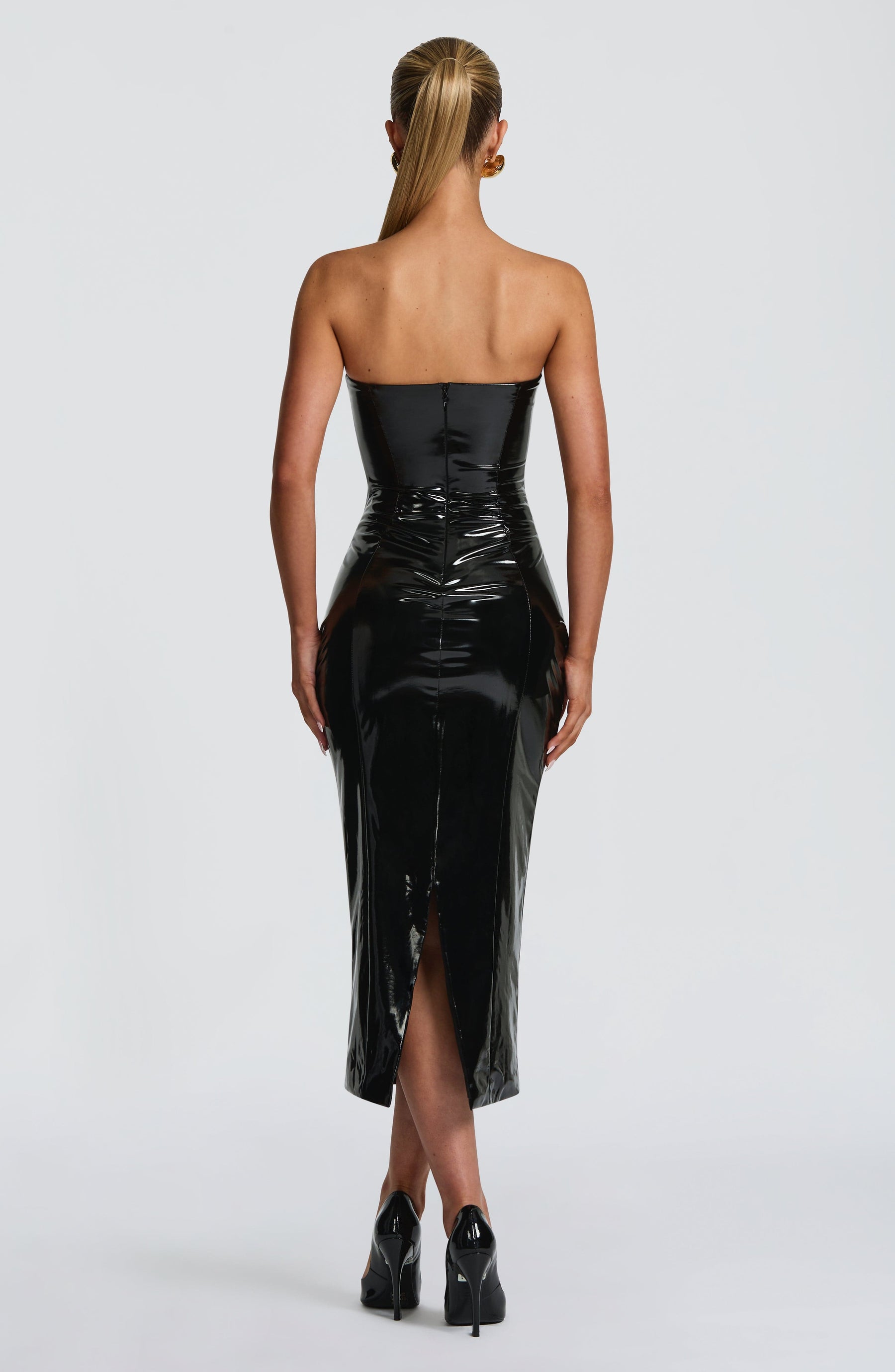 Amala Midi Dress - Black DIA