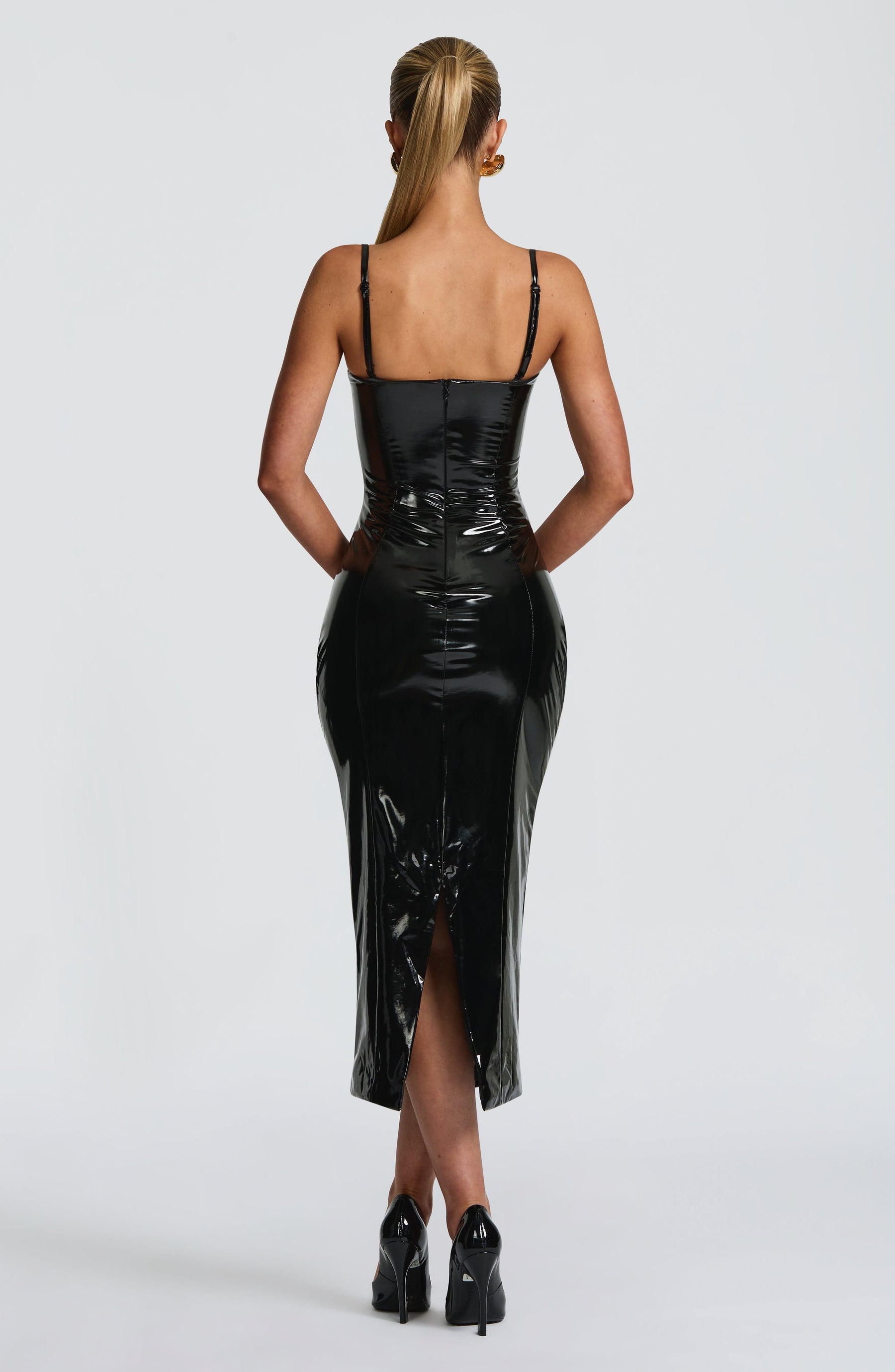 Amala Midi Dress - Black DIA