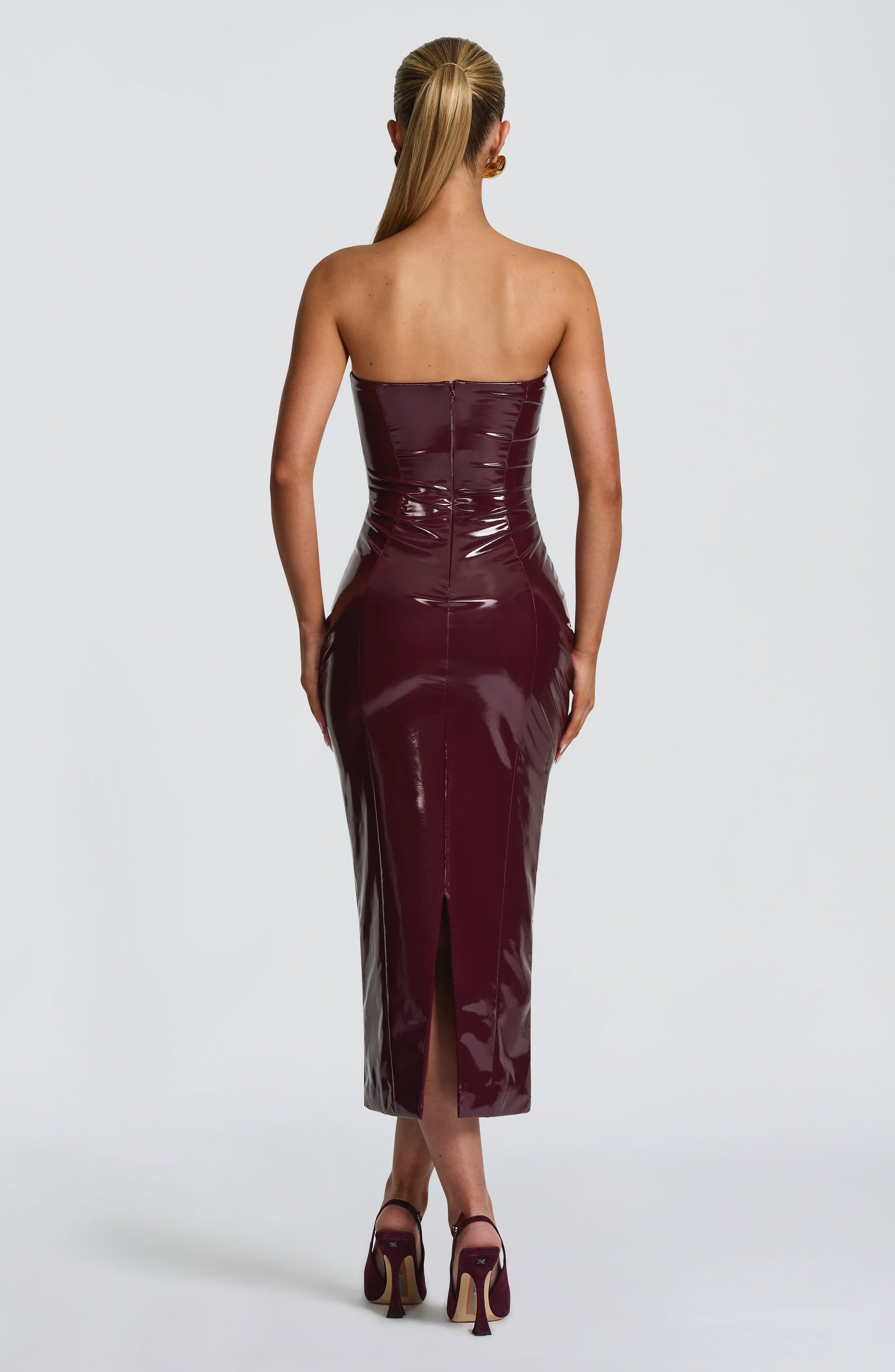 Amala Midi Dress - Cherry Lacquer DIA