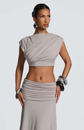 Amara Top - Light Grey L.F