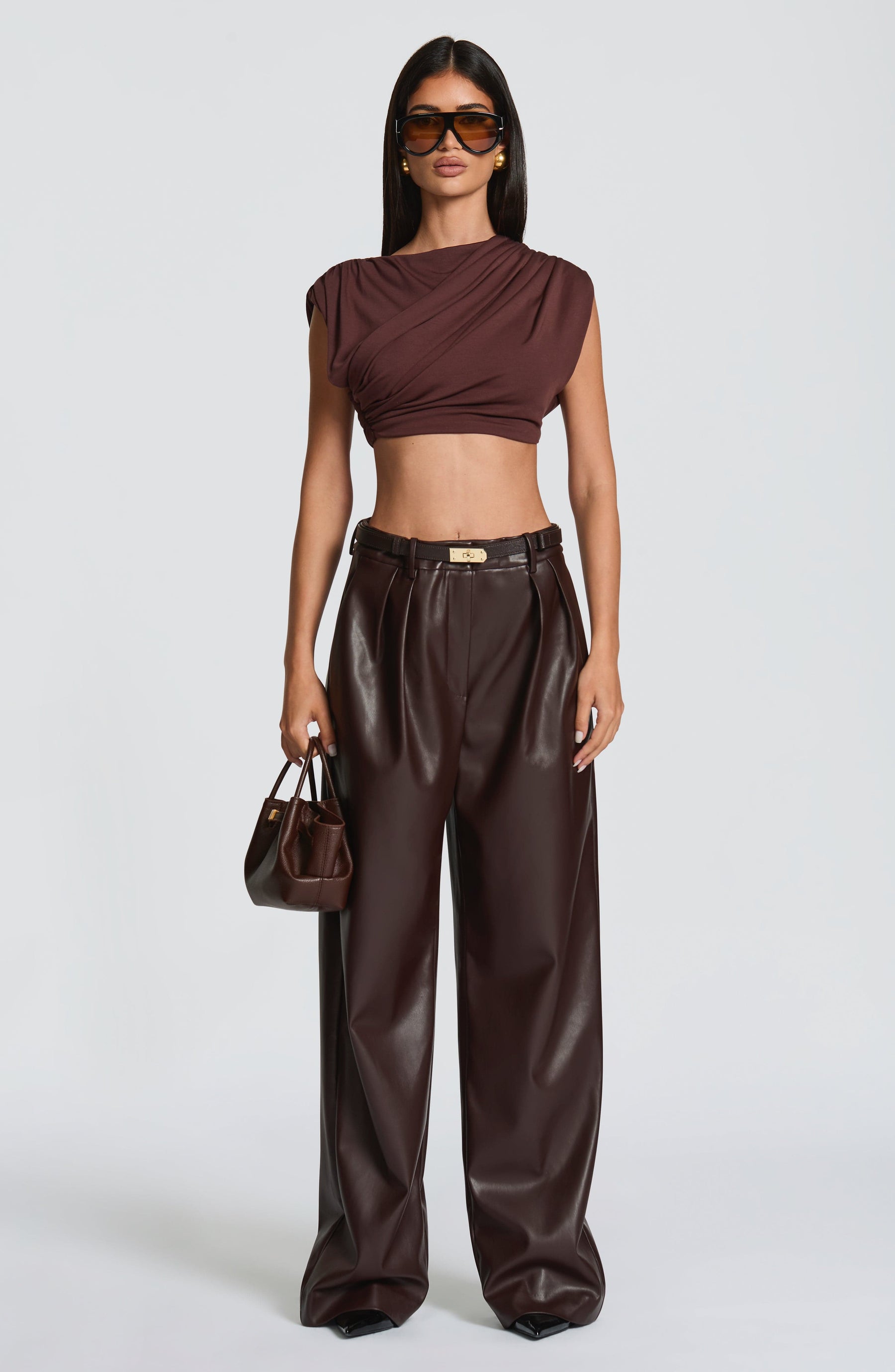 Amara Top - Plum Brown L.F