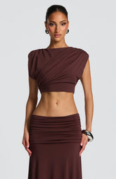 Amara Top - Plum Brown L.F