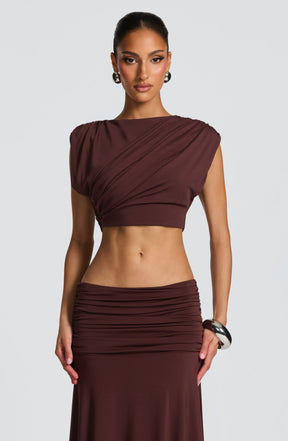 Amara Top - Plum Brown L.F