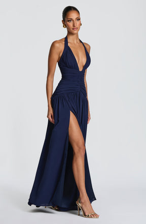 Amaris Maxi Dress - Navy Ryvelle