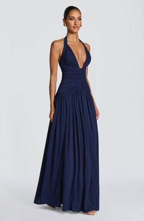 Amaris Maxi Dress - Navy Ryvelle