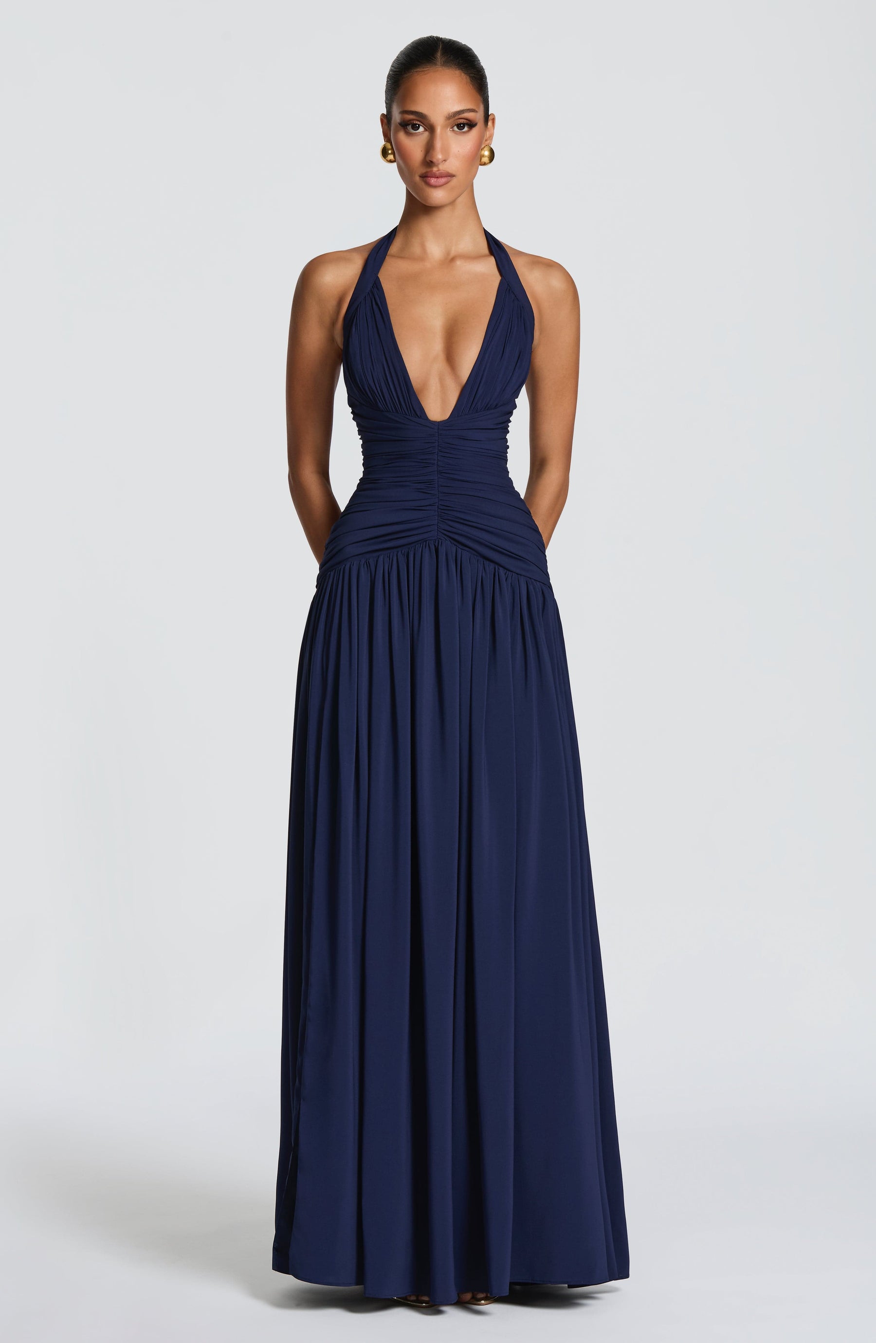 Amaris Maxi Dress - Navy Ryvelle