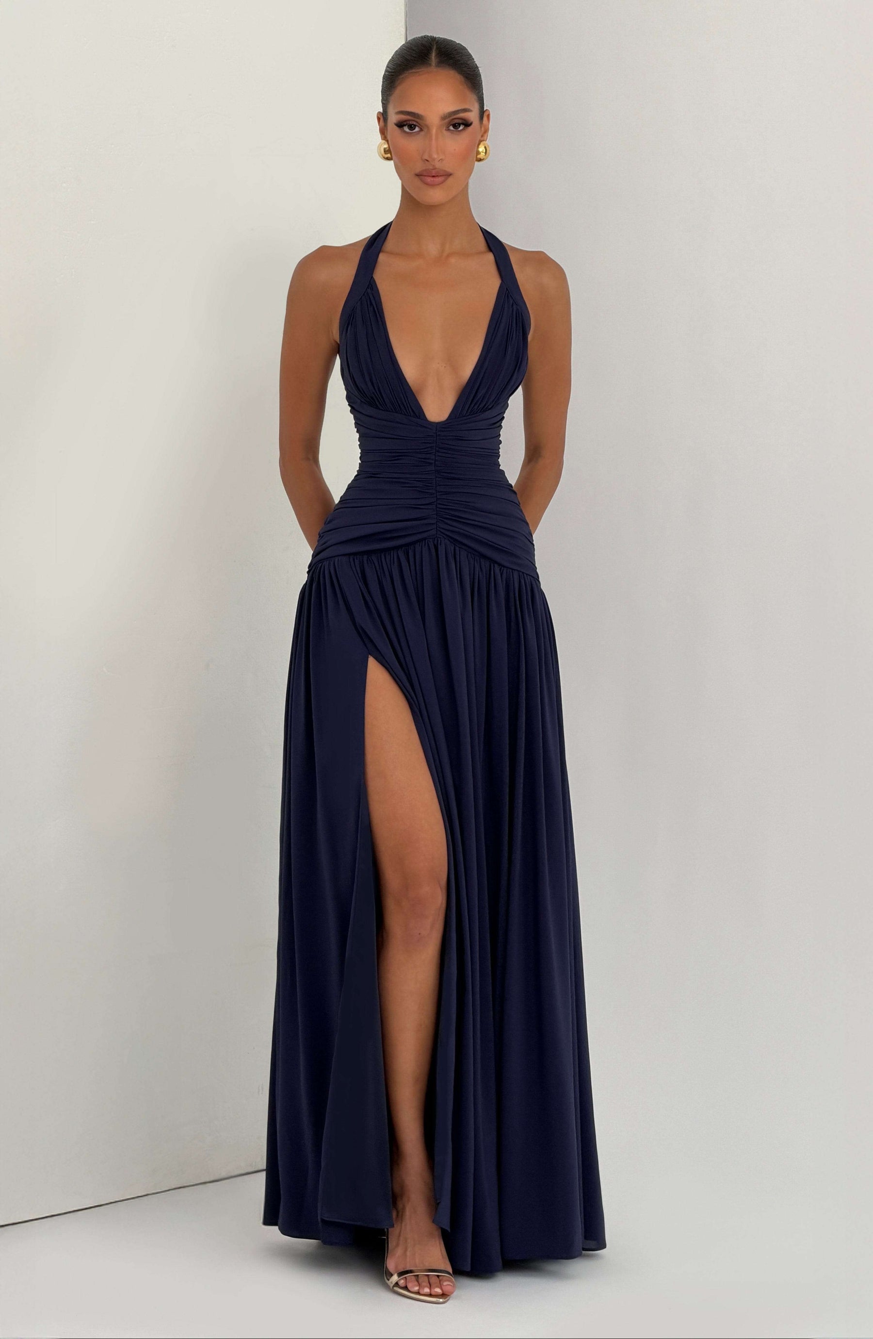 Amaris Maxi Dress - Navy Ryvelle