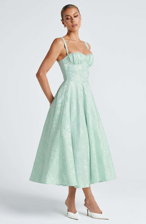 Amity Midi Dress - Mint R.F